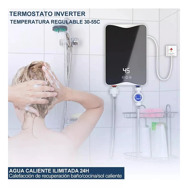 Calentador De Agua Para Ducha Moderno Led