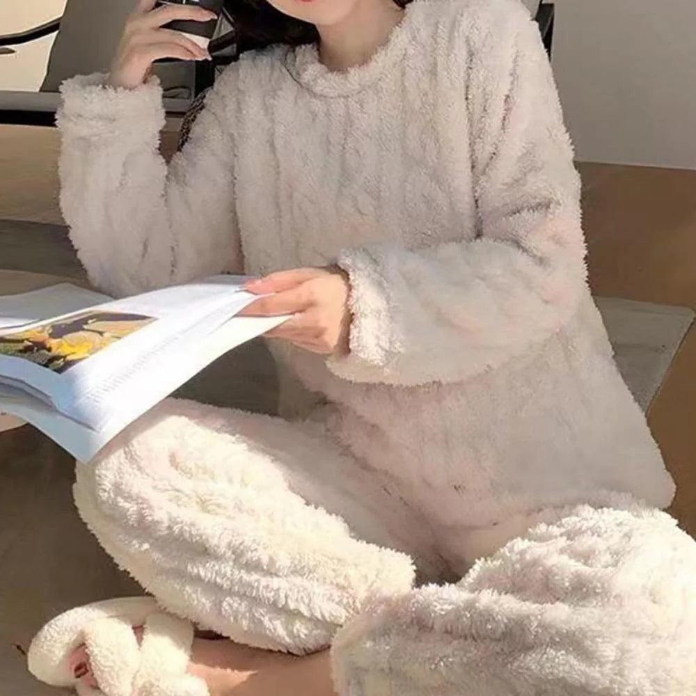 Pijama Conjuntos de 2 piezas de otoño para mujer