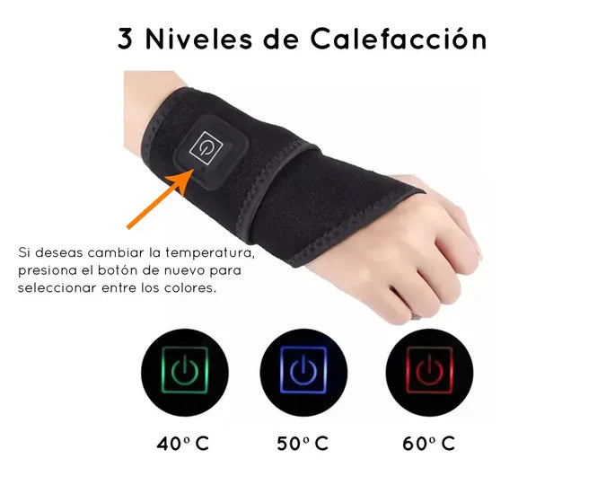 Muñequera Eléctrica con Terapia de Calor