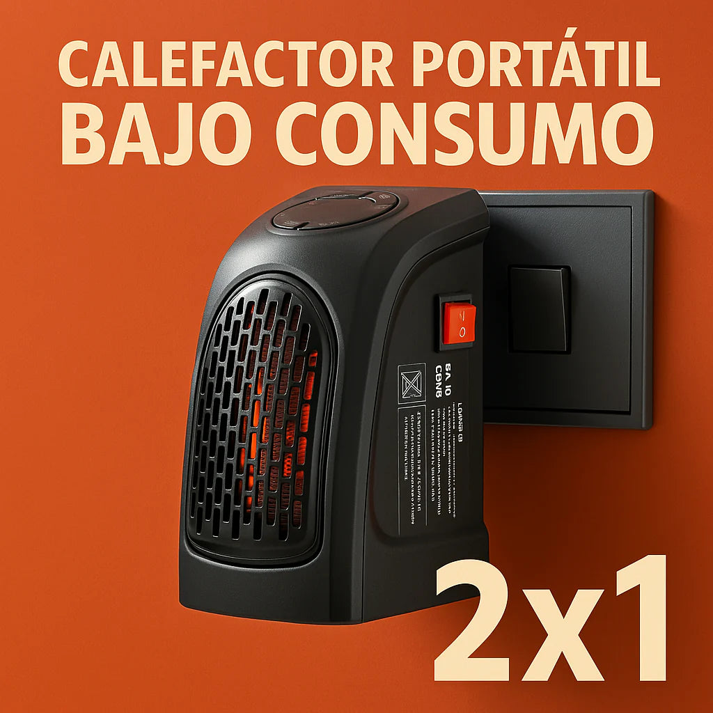 2x1 en Calefactor Portátil Bajo Consumo 🔥