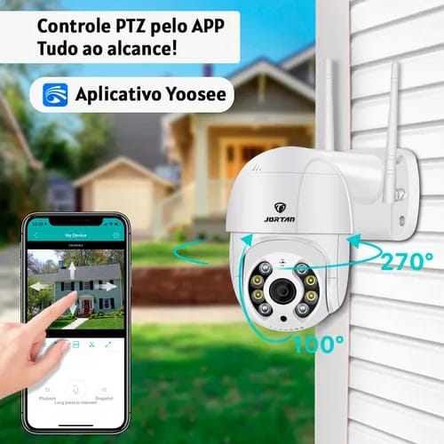 Camara Seguridad Ip Wifi Exterior Jortan Modelo Color Blanco Camara