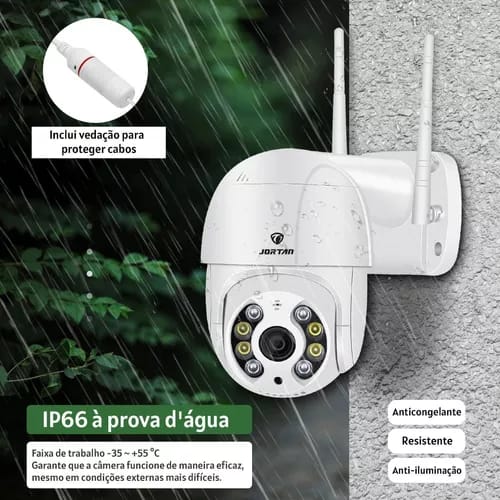 Camara Seguridad Ip Wifi Exterior Jortan Modelo Color Blanco Camara