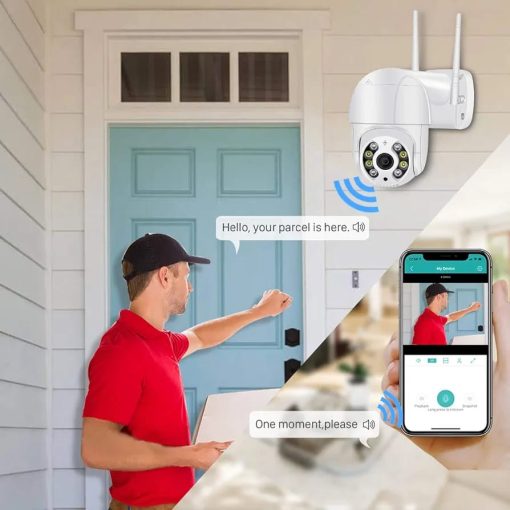 Camara Seguridad Ip Wifi Exterior Jortan Modelo Color Blanco Camara