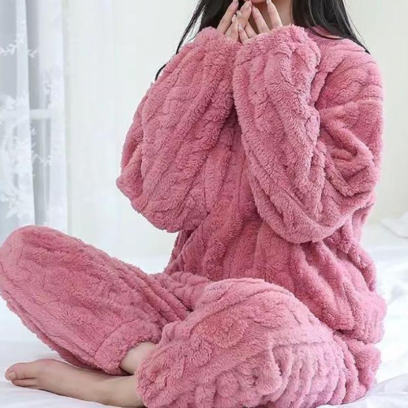 Pijama Conjuntos de 2 piezas de otoño para mujer