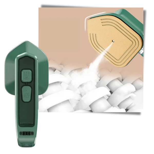 Mini Plancha Vapor De Mano Portátil Verde