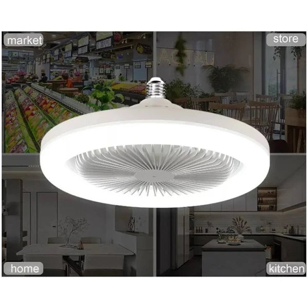 Ventilador De Techo Con Control Remoto Y Lámpara Led De 30 w.