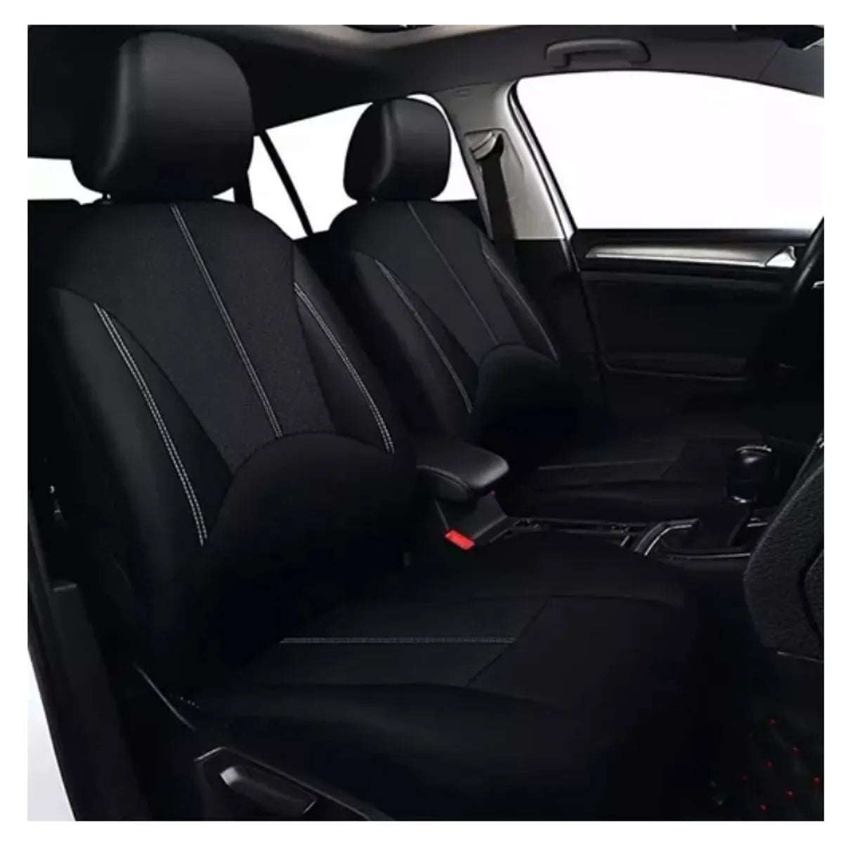 Cubre Asientos De Coche Cuero premium Universal Respirable 9 Piezas