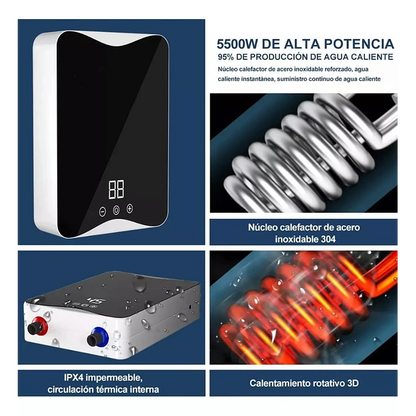 Calentador De Agua Para Ducha Moderno Led