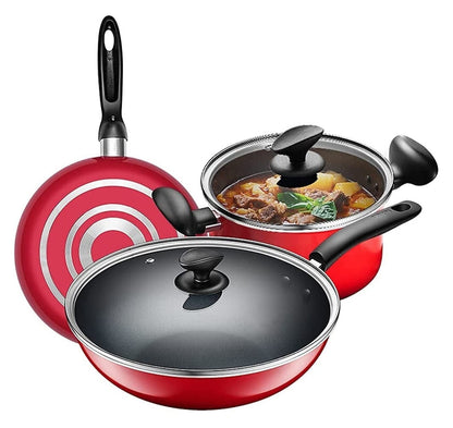 SET DE BATERIA ANTIADHERENTE PARA COCINA 3 PIEZAS