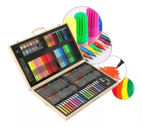 Set de Plumones 180 pcs 🔴🟢🟣🔵🟡