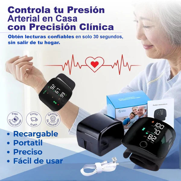 Tensiómetro Digital de Muñeca con Voz en Español
