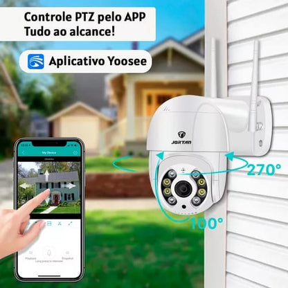 Camara Seguridad Ip Wifi Exterior Jortan Modelo Color Blanco Camara