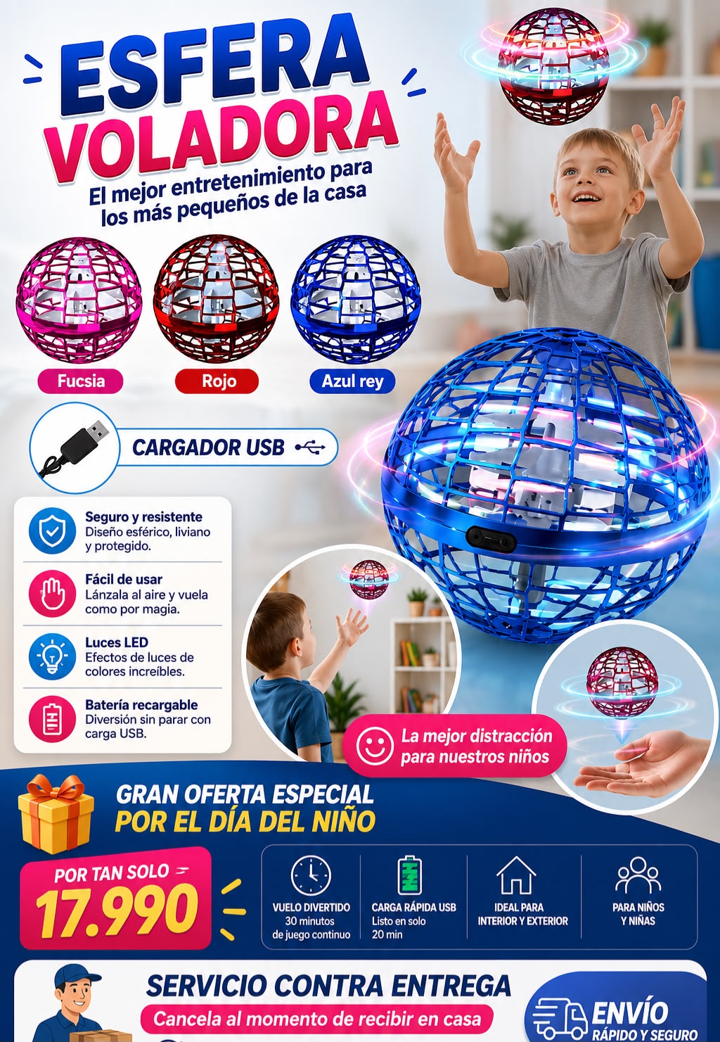 Flynova Pro Flying - Ball Spinner 🔴🔵🟣